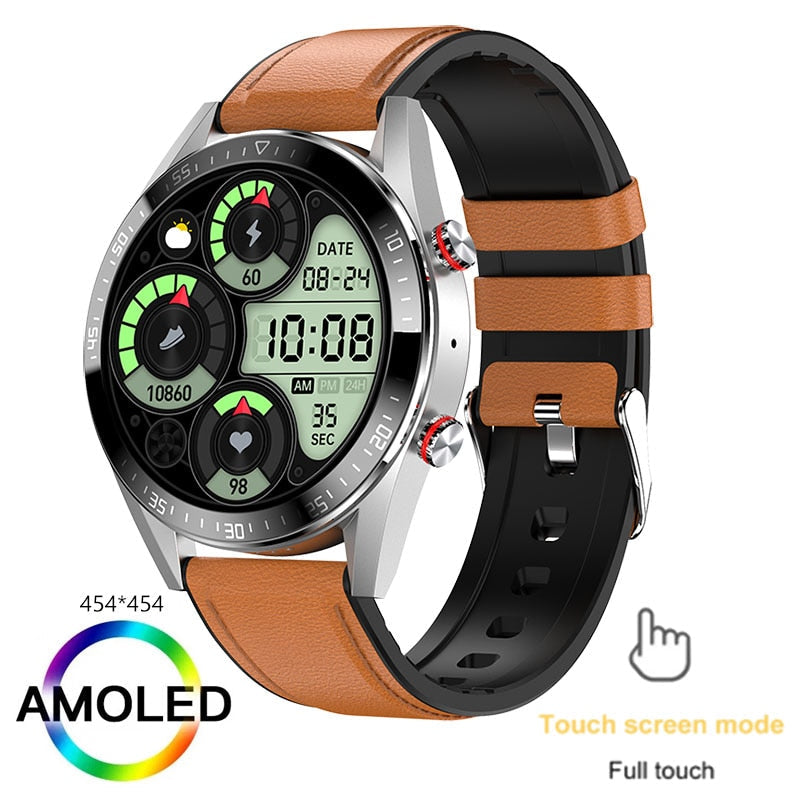 454*454 HD screen smart watch always display the time bluetooth
