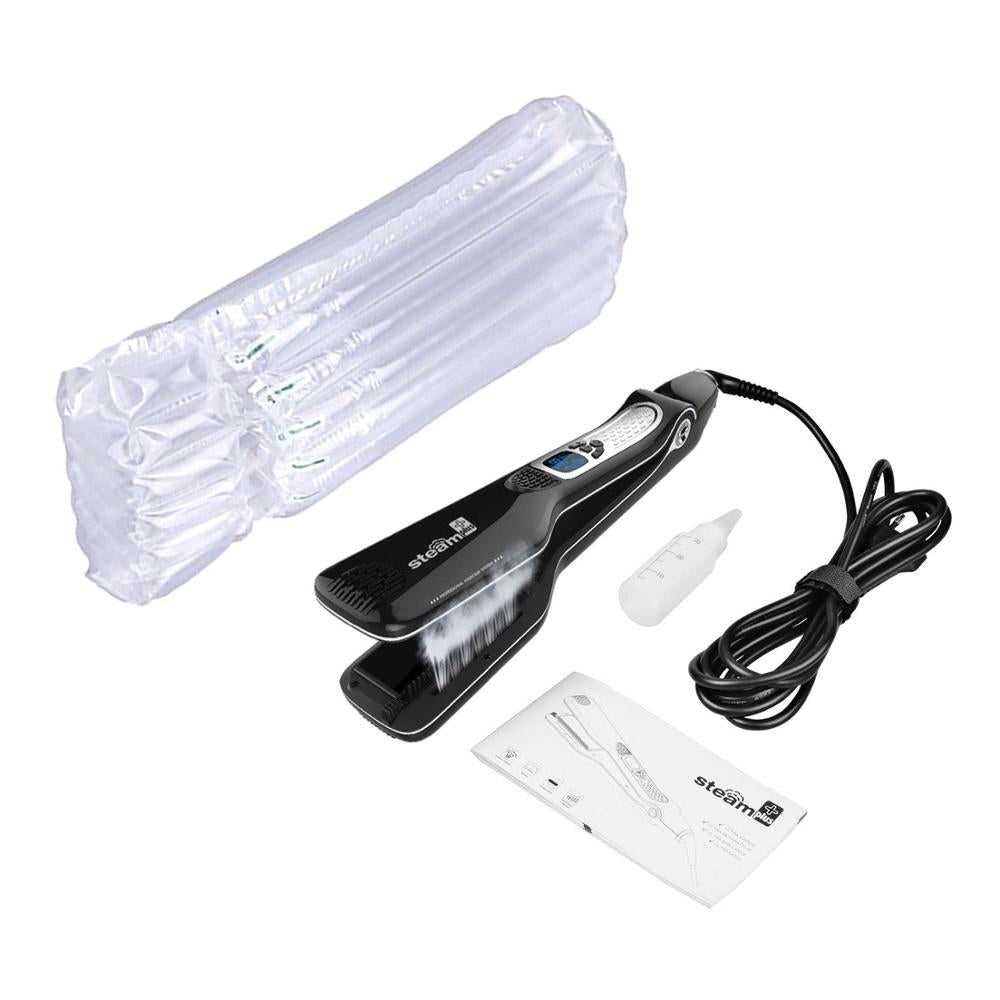 Professional Hair Straightener Steam Electric Hair Comb Dual Voltage