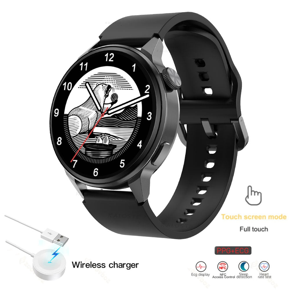 2022 New heart rate ECG smart watch mens