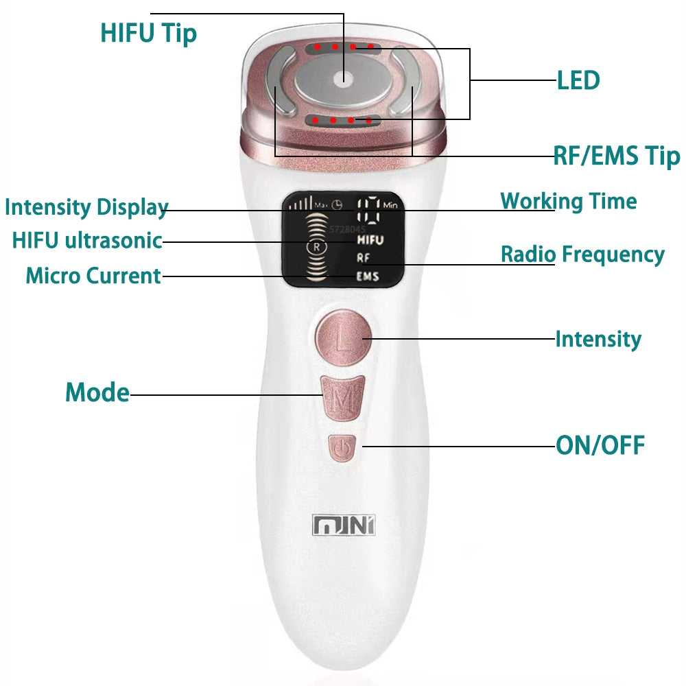 Machine Ultrasound Machine RF Fadiofrecuencia EMS Microcurrent Lift Firm Tightening Skin Wrinkle