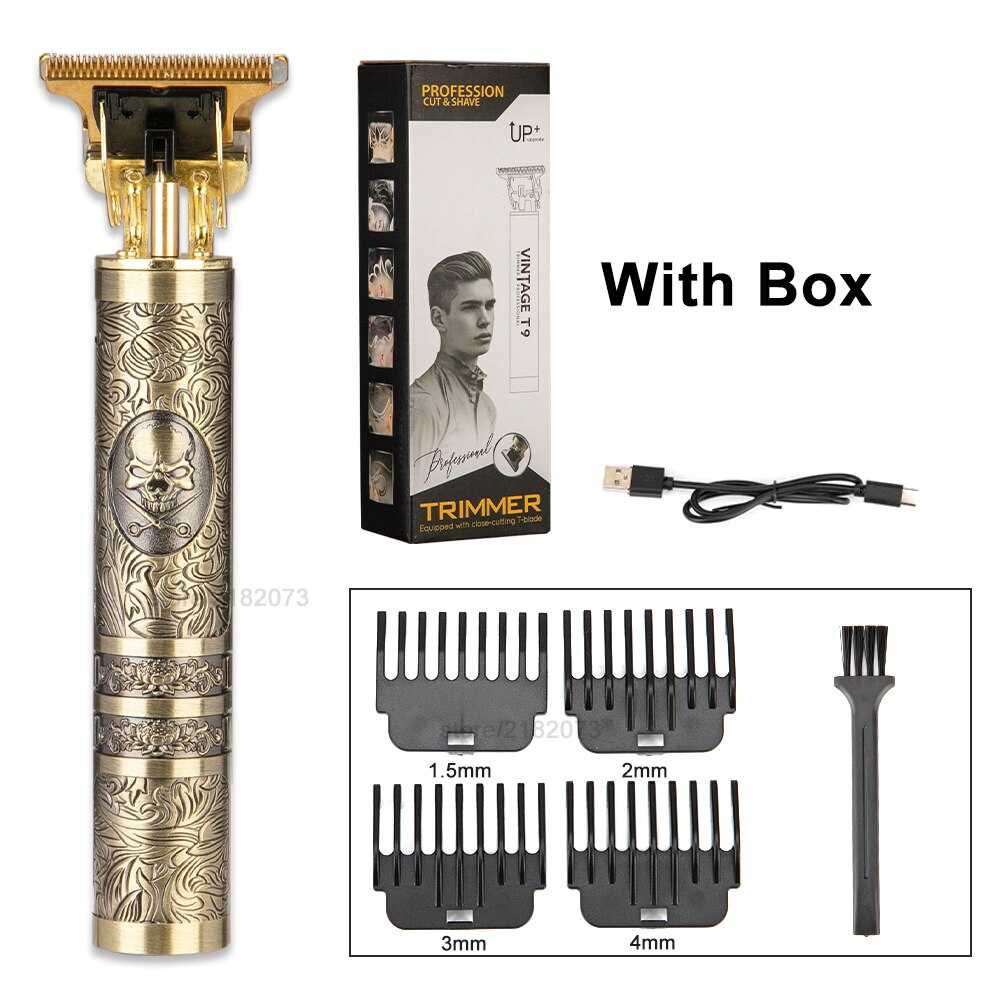 T9 Vintage Hair Lighter Clipper For Men Barber Hairdresser Hair Cutting Machine