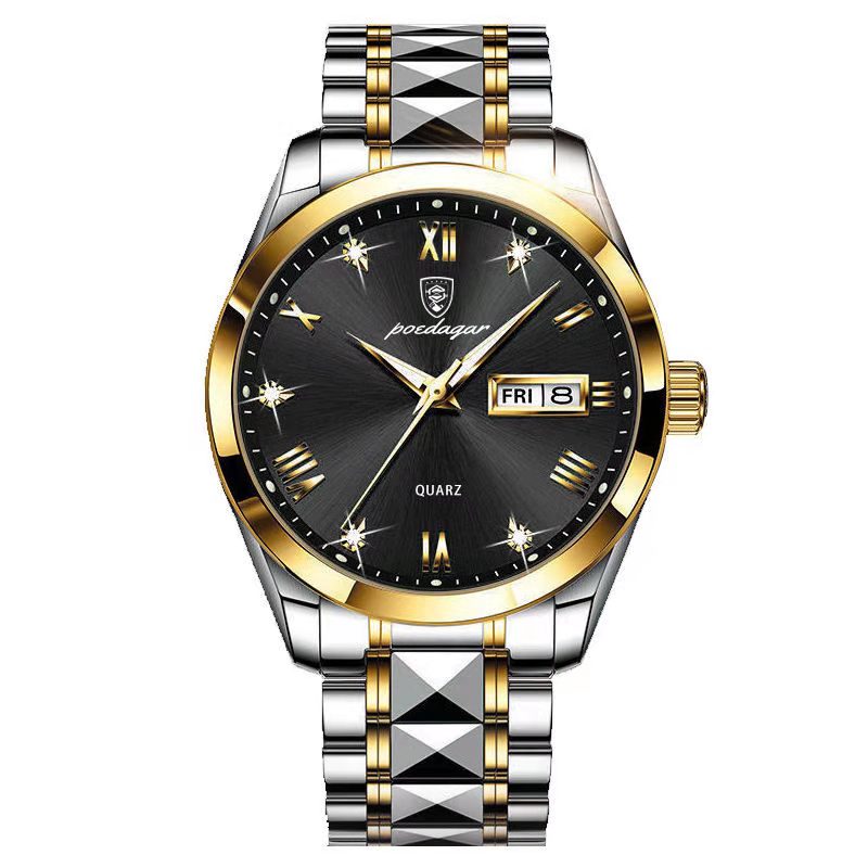 Top Brand Luxury Fashion Green Dial Watch Men Waterproof