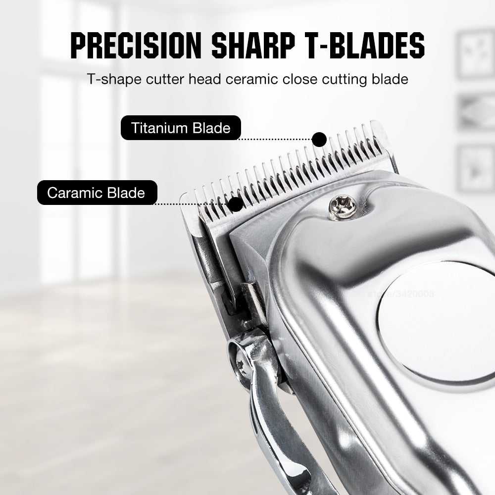 Barber Hair Clipper LCD Display For Men Professional Hair Cutting Machine