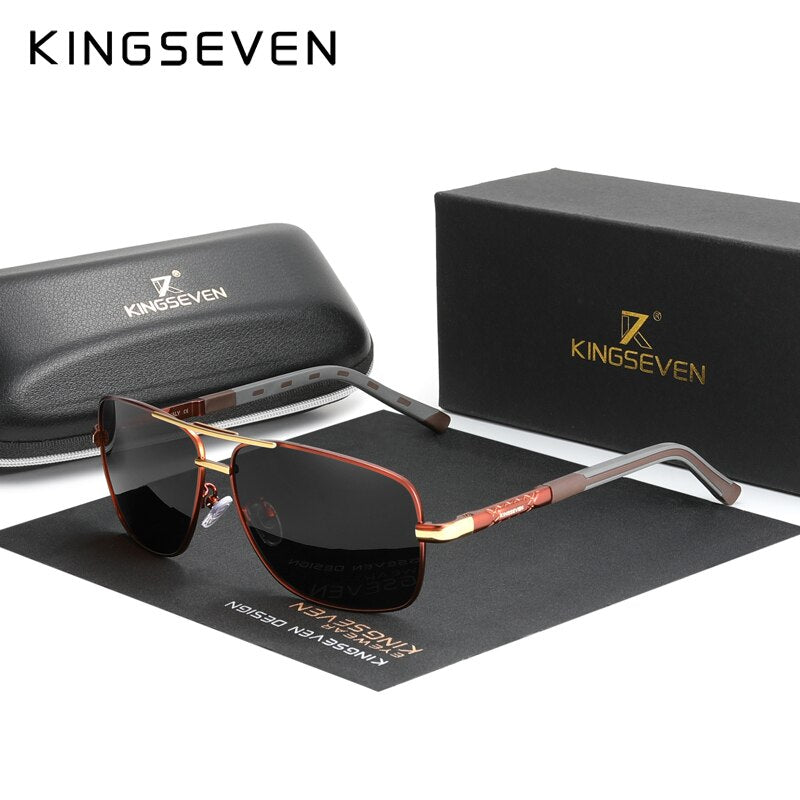 Aluminum Brand Pilot Polarized Sunglasses Men