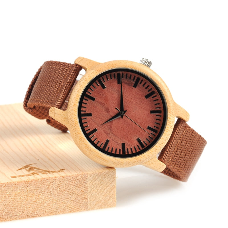 Watches Women Relogio Feminino Bamboo