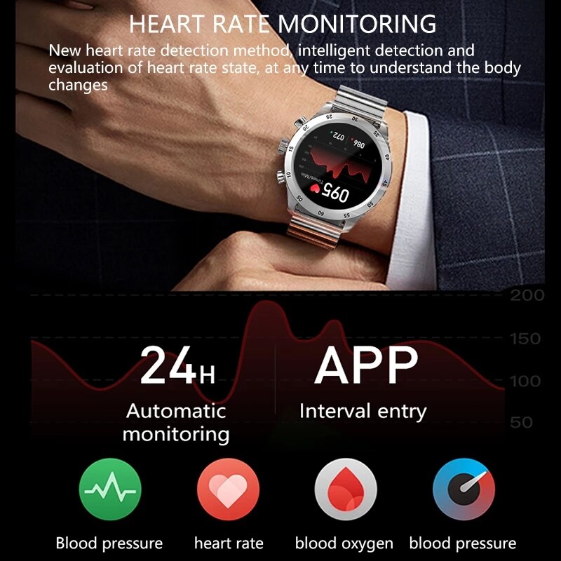 2022 New Full Touch Screen Smart Watch Men Bluetooth Call