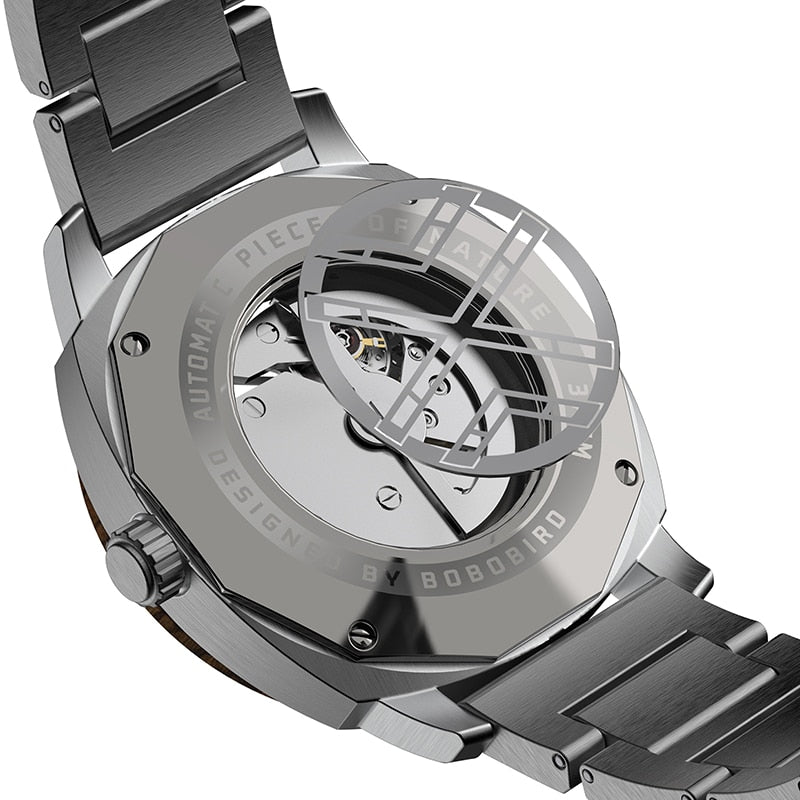 Men Watch Wooden Luxury Skeleton Automatic