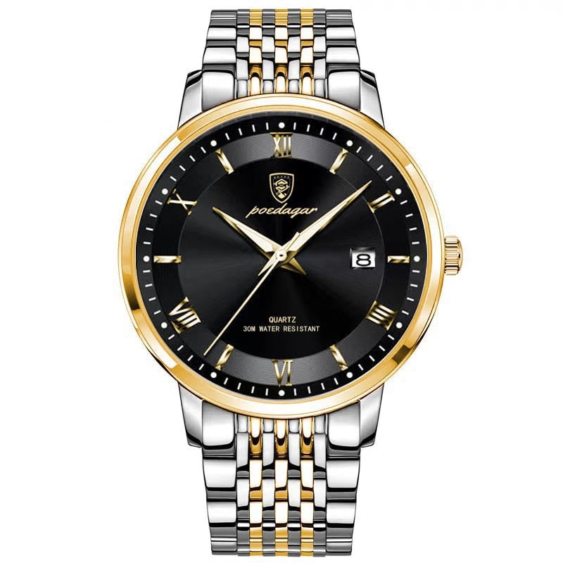 Fashion Mens Watches Top Brand Luxury Leather Quartz