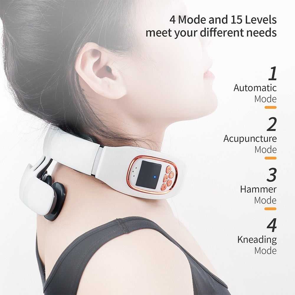 Smart Neck Massager Compress Neck Back Cervical Spine Pain Relief