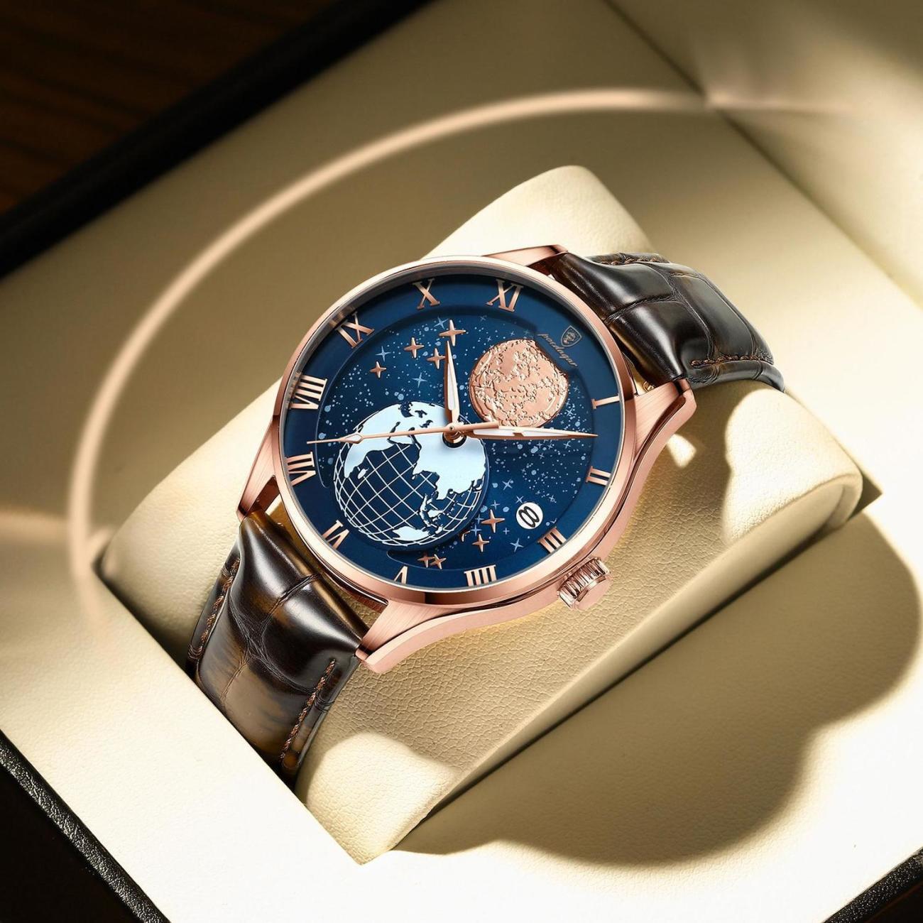 New Fashion Quartz Leather Men Watch Top Brand Luxury