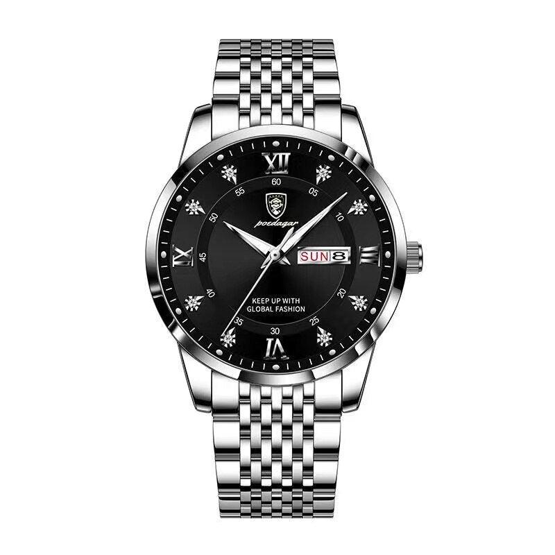 Fashion Mens Watches Top Brand Luxury Leather Quartz