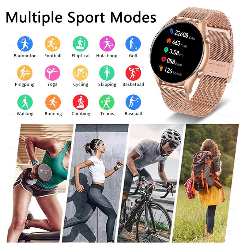 Fashion Smart Watch Women Heart Rate Monitor