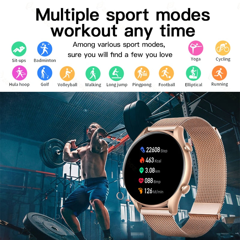 2022 New smart watch women custom dial call watches men sport