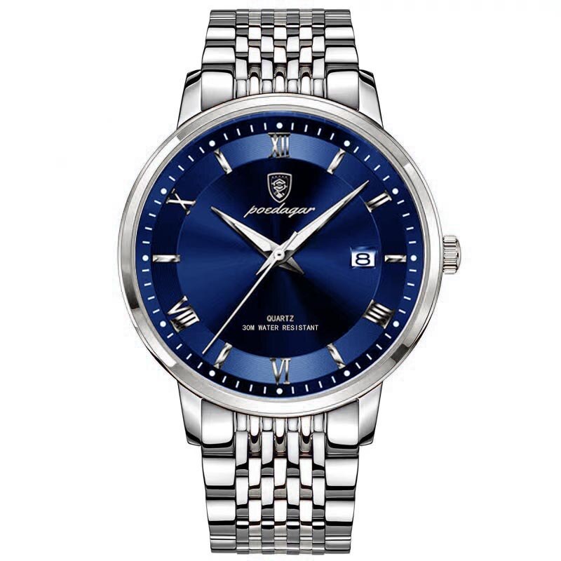 Fashion Mens Watches Top Brand Luxury Leather Quartz