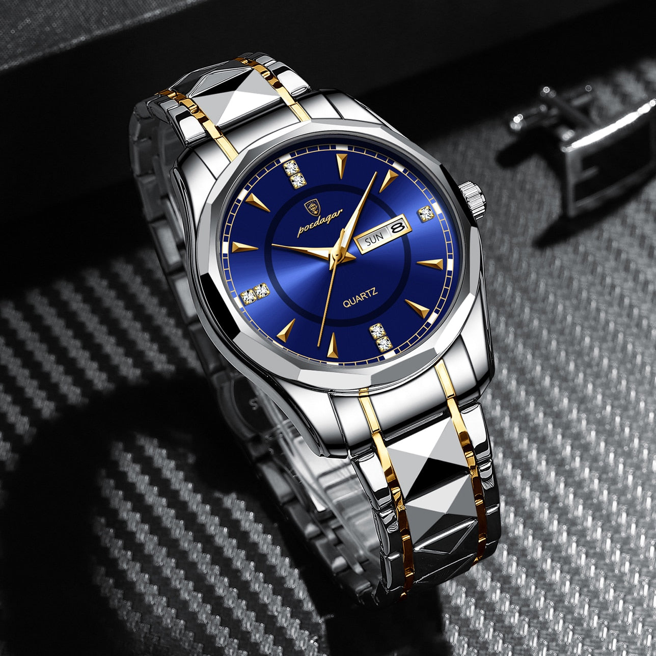 New Fashion Men Watches Stainless Steel Top Brand Luxury