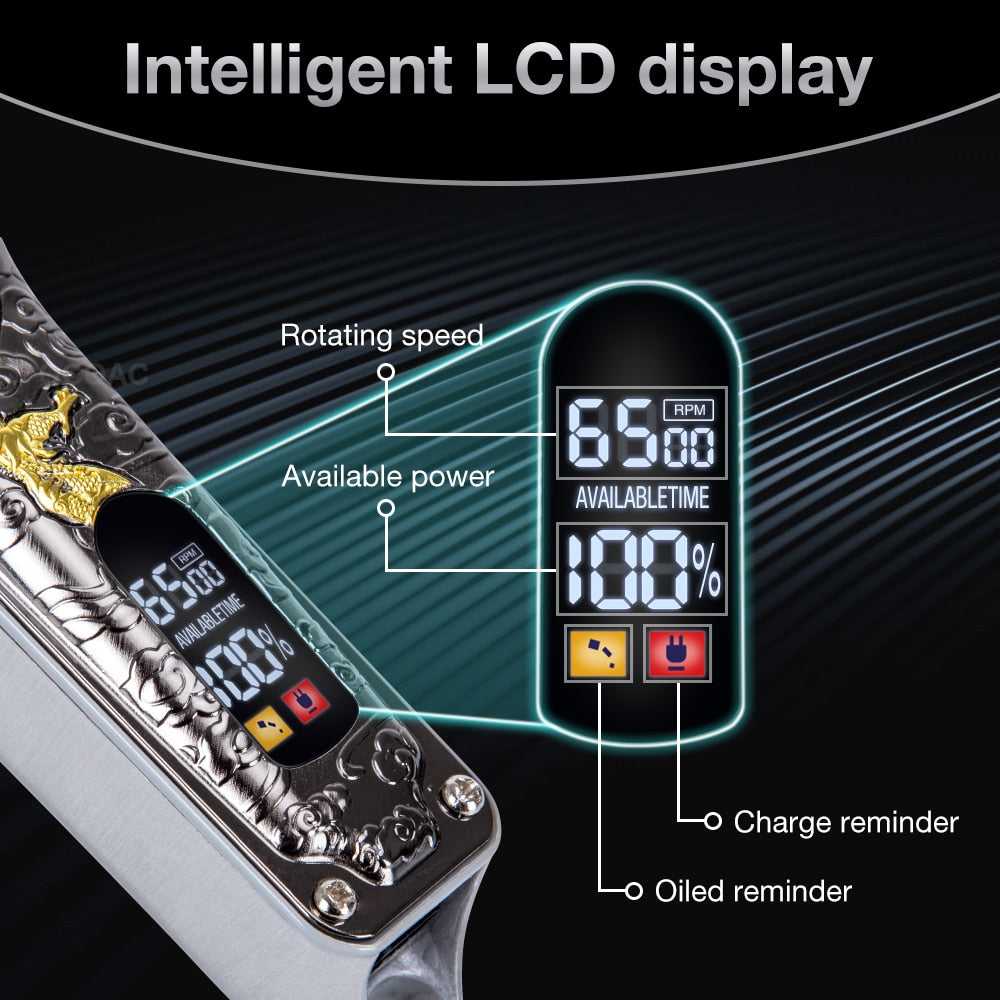 Hair Clipper Barber Dragon Hair Trimmer for Men Finishing Hair Cutting Machine