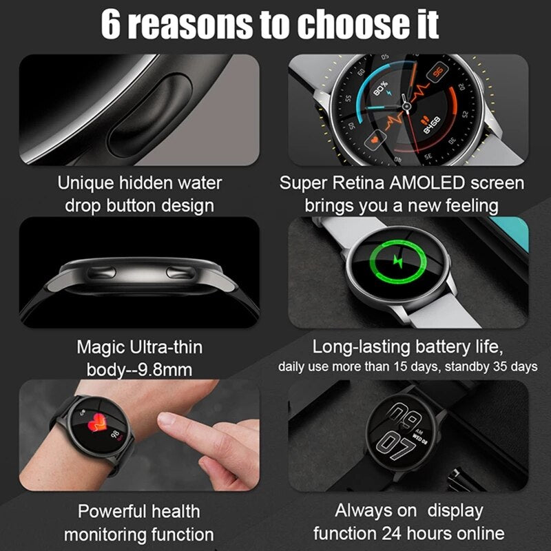 New Women Smart watch Men 360*360