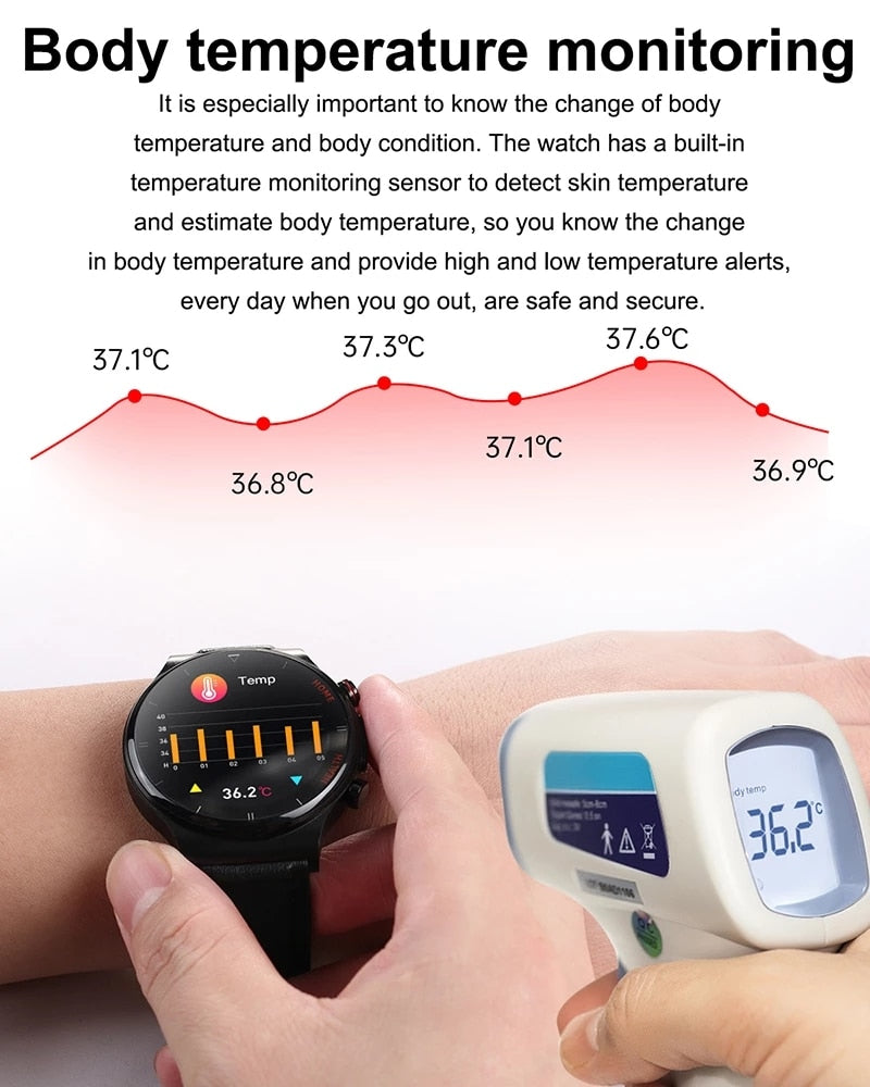 New Health Smart Watch Men ECG+PPG Heart Rate