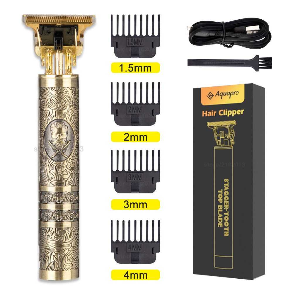 T9 Vintage Hair Lighter Clipper For Men Barber Hairdresser Hair Cutting Machine