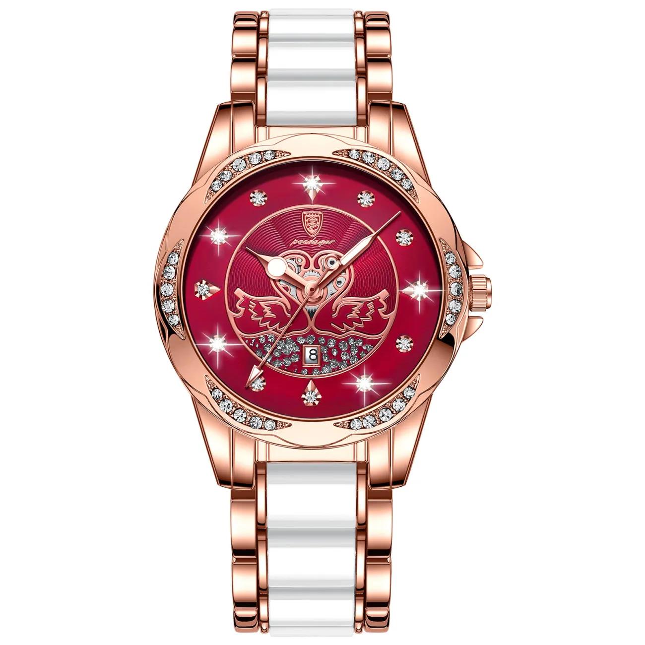 Women Watch Luxury Quartz Diamond Rose Gold