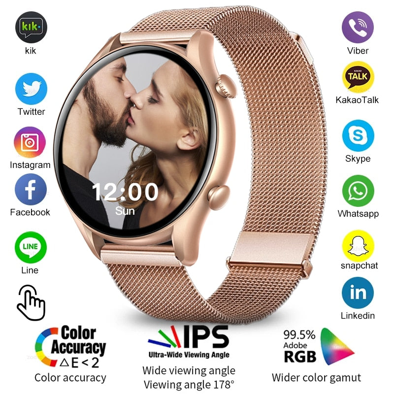 2022 New smart watch women custom dial call watches men sport