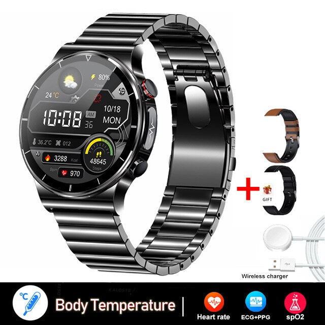 New ECG+PPG Smart Watch Men Blood Pressure.