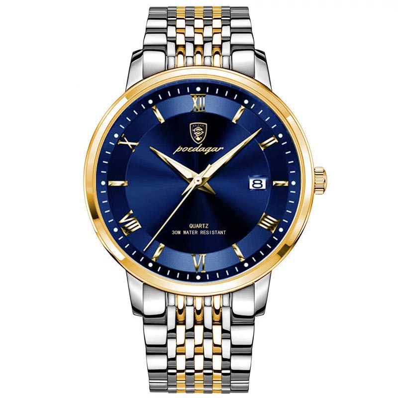 Fashion Mens Watches Top Brand Luxury Leather Quartz
