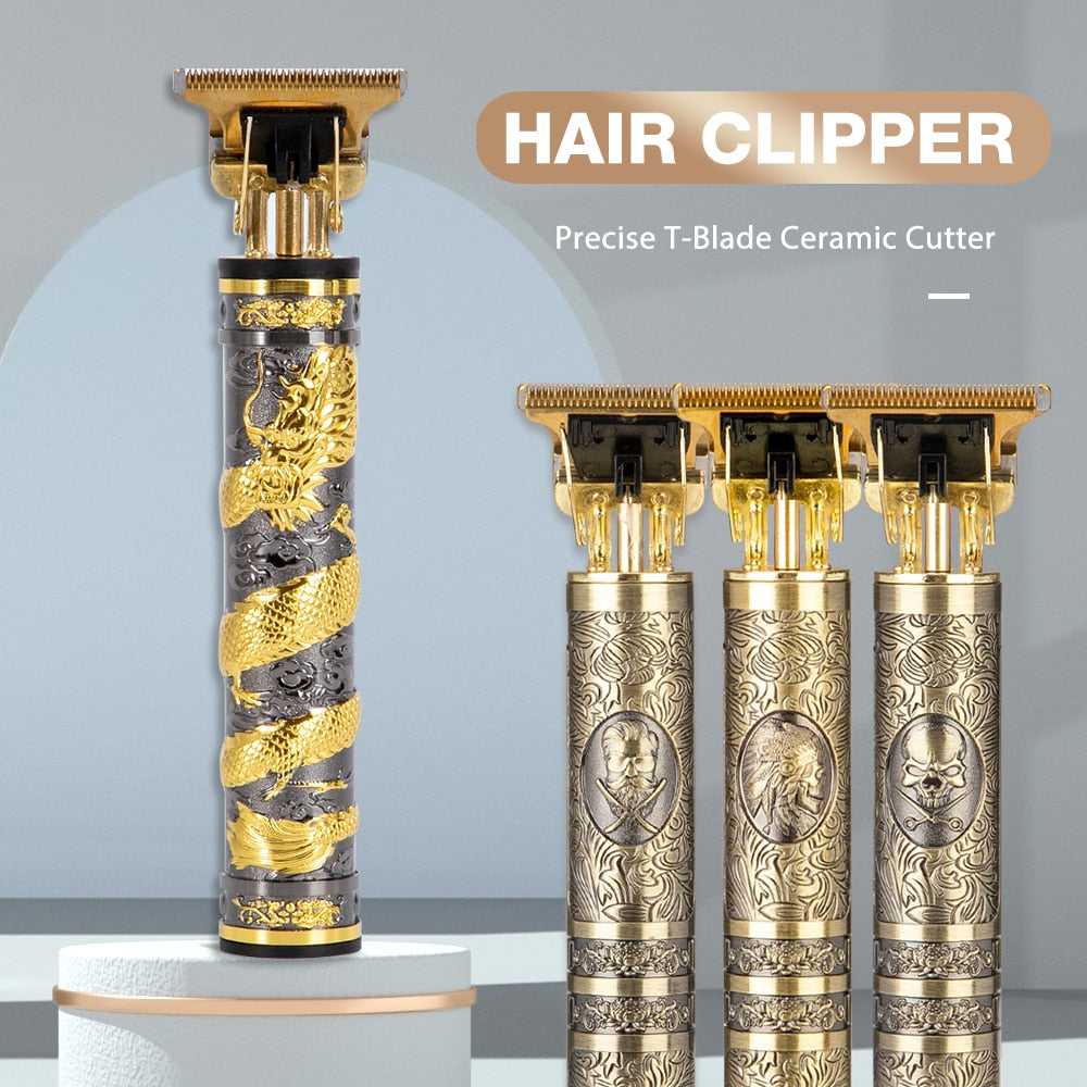 T9 Vintage Hair Lighter Clipper For Men Barber Hairdresser Hair Cutting Machine
