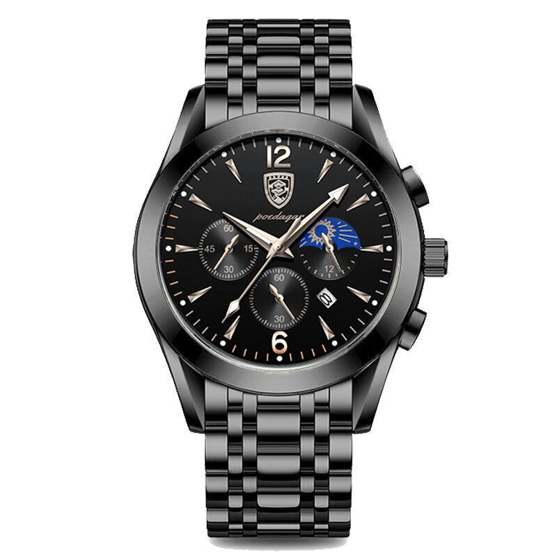 Men watch sport decoration function steel band waterproof