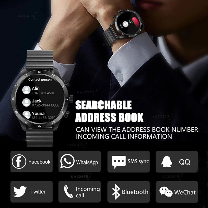 2022 New Full Touch Screen Smart Watch Men Bluetooth Call