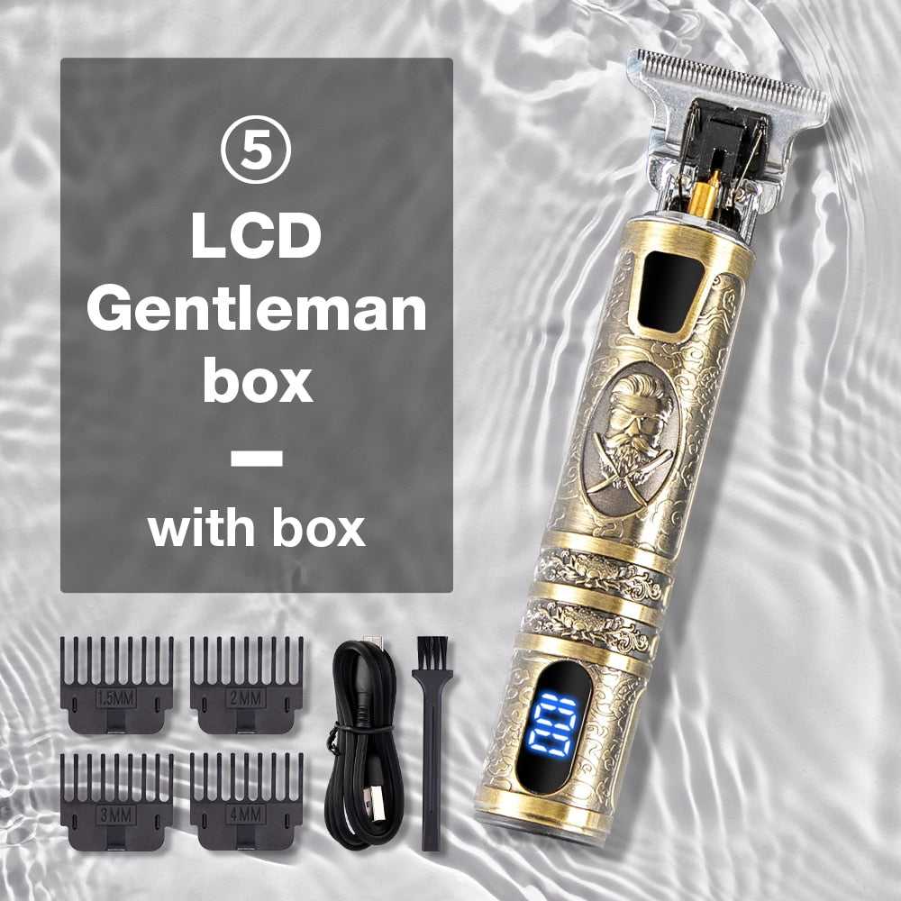 Hair Cutting Machine T9 Vintage Hair Trimmer for Men Barber Clippers