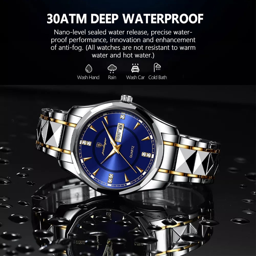 New Fashion Men Watches Stainless Steel Top Brand Luxury
