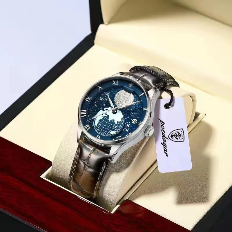 New Fashion Quartz Leather Men Watch Top Brand Luxury