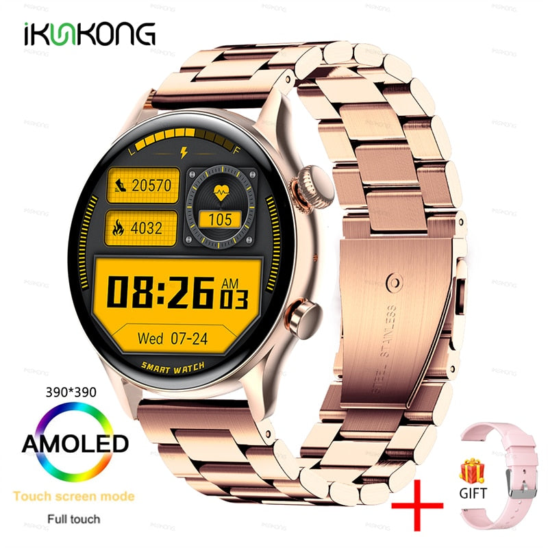 2022 New smart watch mens 1.36 inch Screen Support