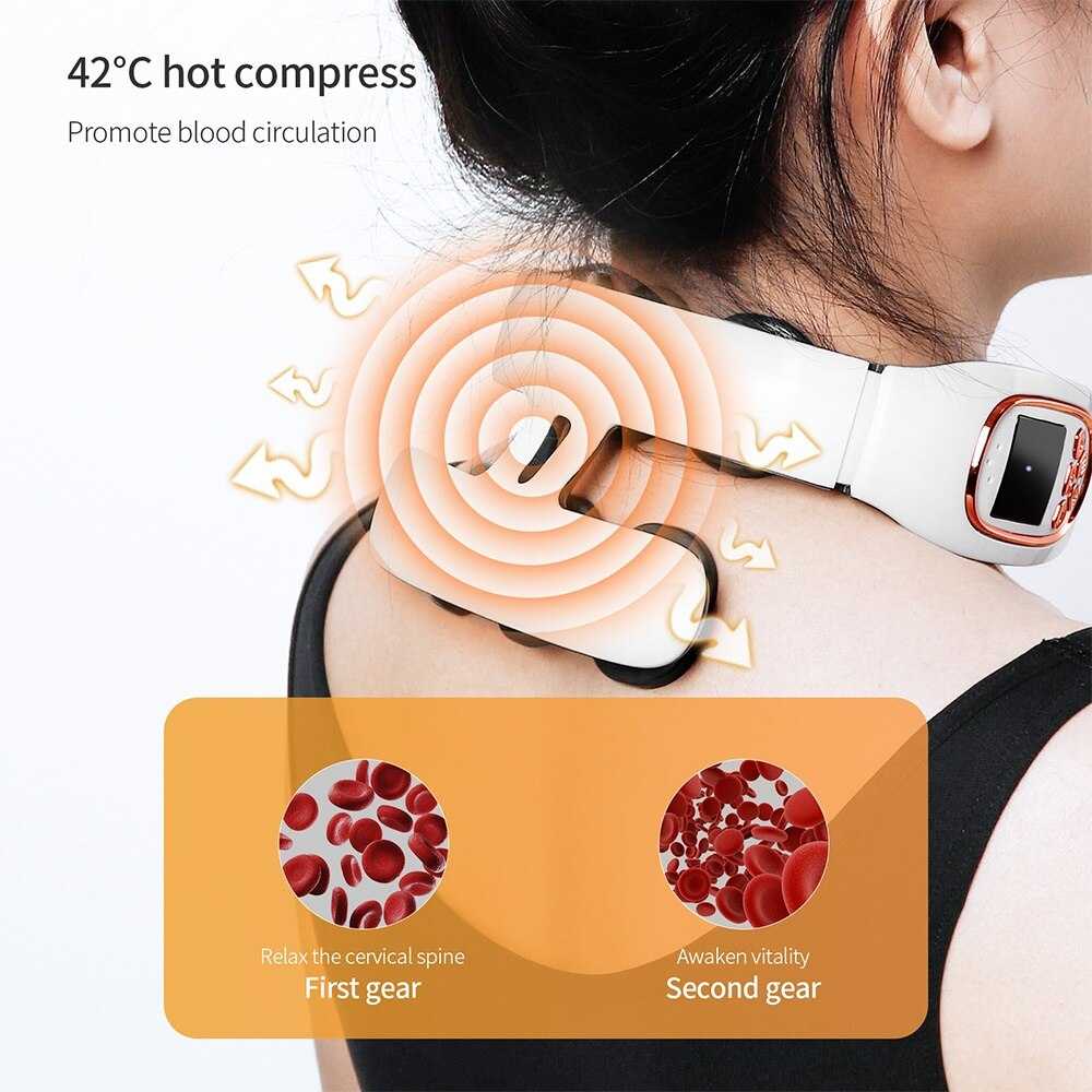 Smart Neck Massager Compress Neck Back Cervical Spine Pain Relief