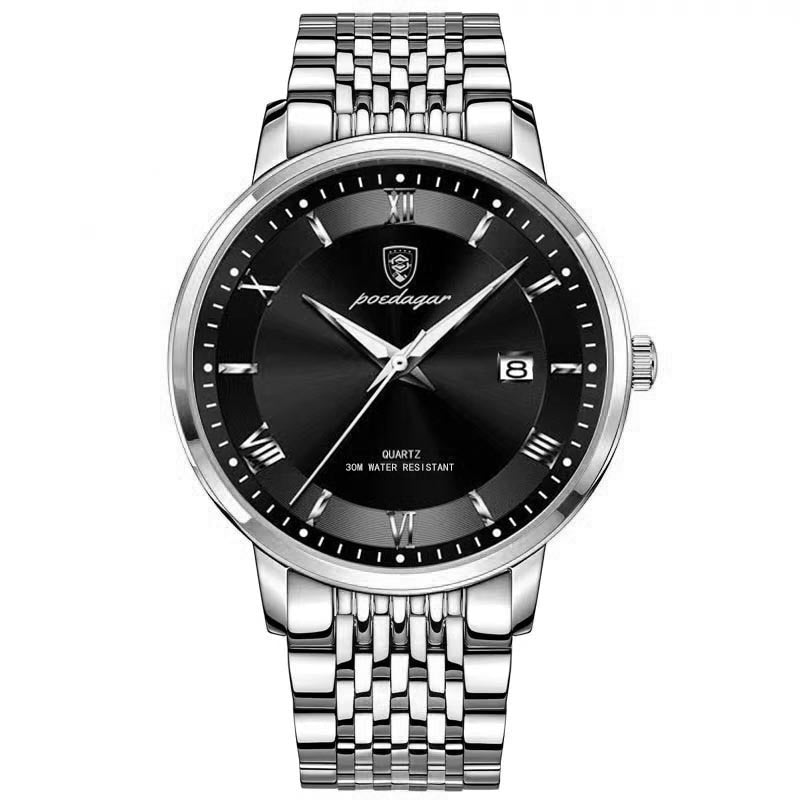Fashion Mens Watches Top Brand Luxury Leather Quartz