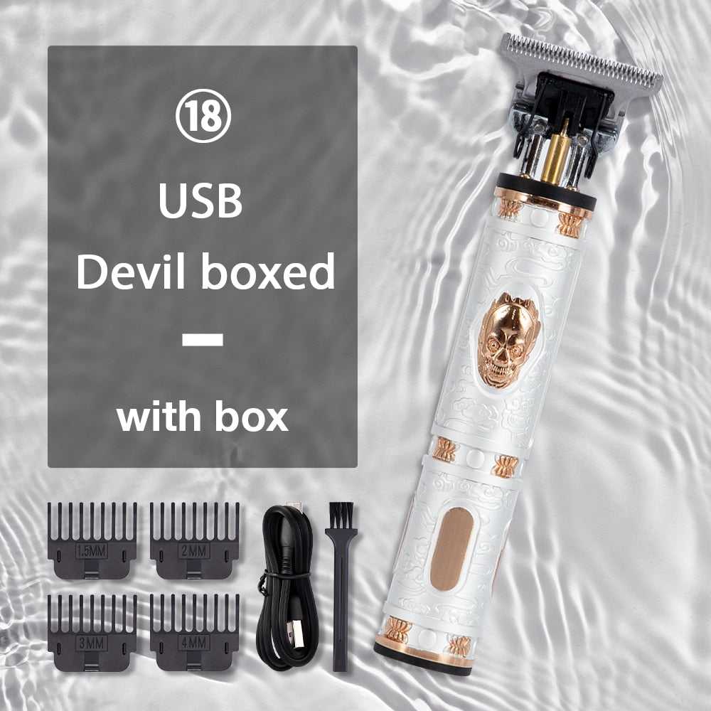 Hair Cutting Machine T9 Vintage Hair Trimmer for Men Barber Clippers