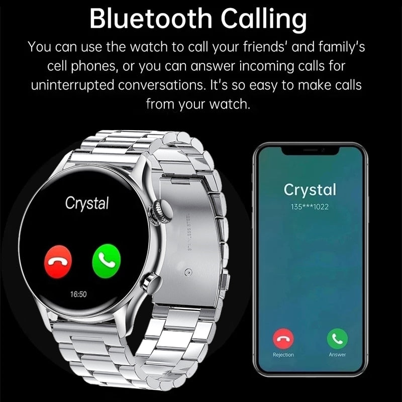 2022 New smart watch mens 1.36 inch Screen Support