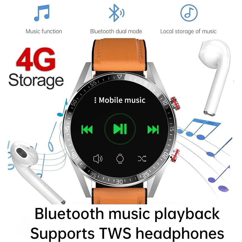 454*454 HD screen smart watch always display the time bluetooth