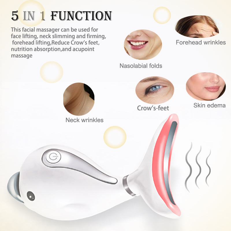 Skin care LED photon anti-wrinkle therapy Vibration Massage Neck Massager