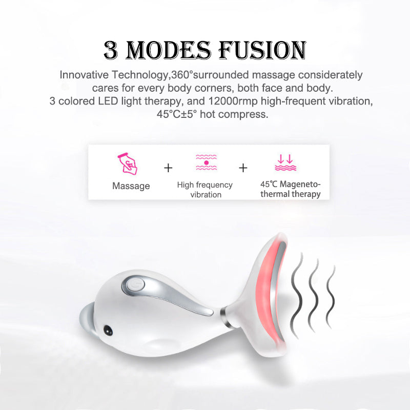 Skin care LED photon anti-wrinkle therapy Vibration Massage Neck Massager