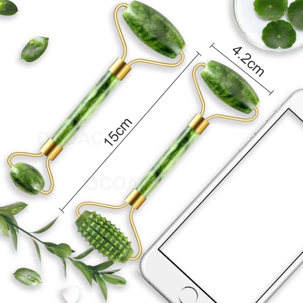 Hypoallergenic natural jade smooths and brightens skin Massager For Face
