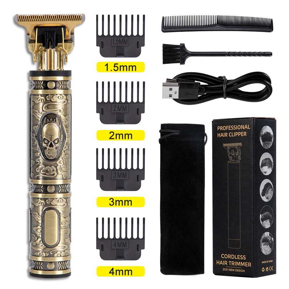 T9 Vintage Hair Lighter Clipper For Men Barber Hairdresser Hair Cutting Machine