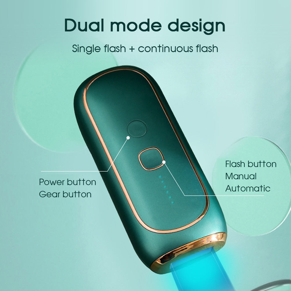 IPL 900,000 Flash 5 Gears Professional Permanent Painless Epilator. - TEXVIN