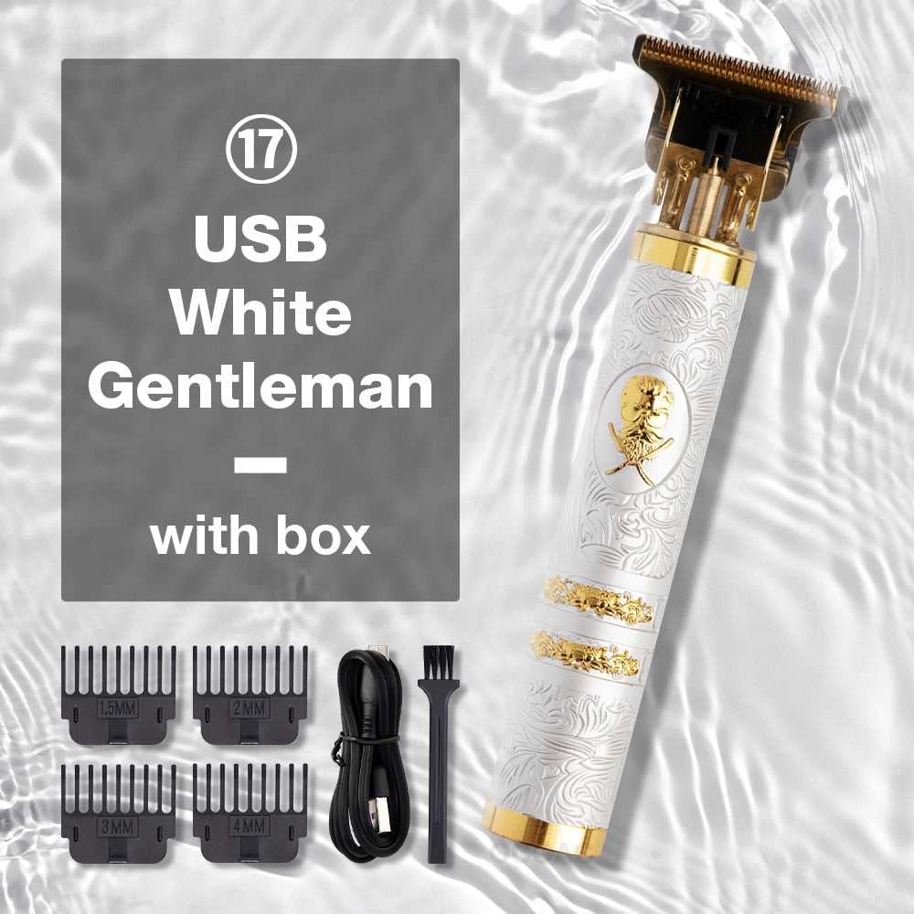 Hair Cutting Machine T9 Vintage Hair Trimmer for Men Barber Clippers