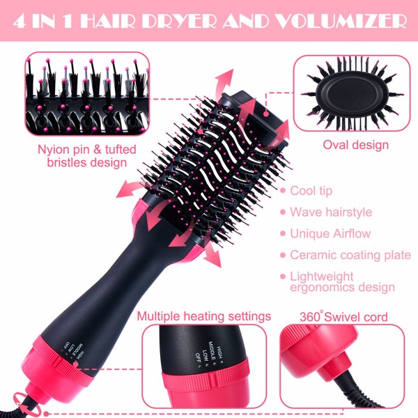 Hair Dryer multi-style hair brush with massage