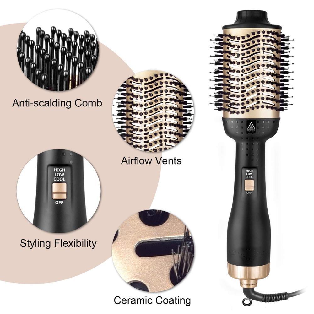 Hair dryer hot air brush styler electric Ion blow