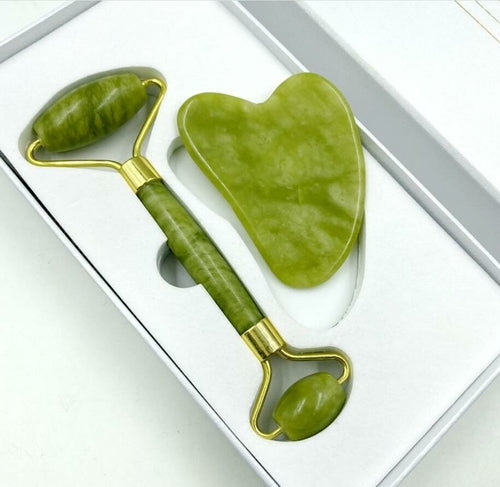Use jade face roller, to maintain radiant look