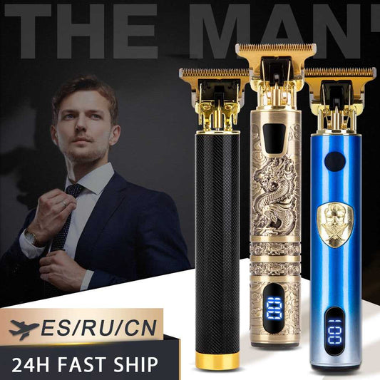 Hair Cutting Machine T9 Vintage Hair Trimmer for Men Barber Clippers