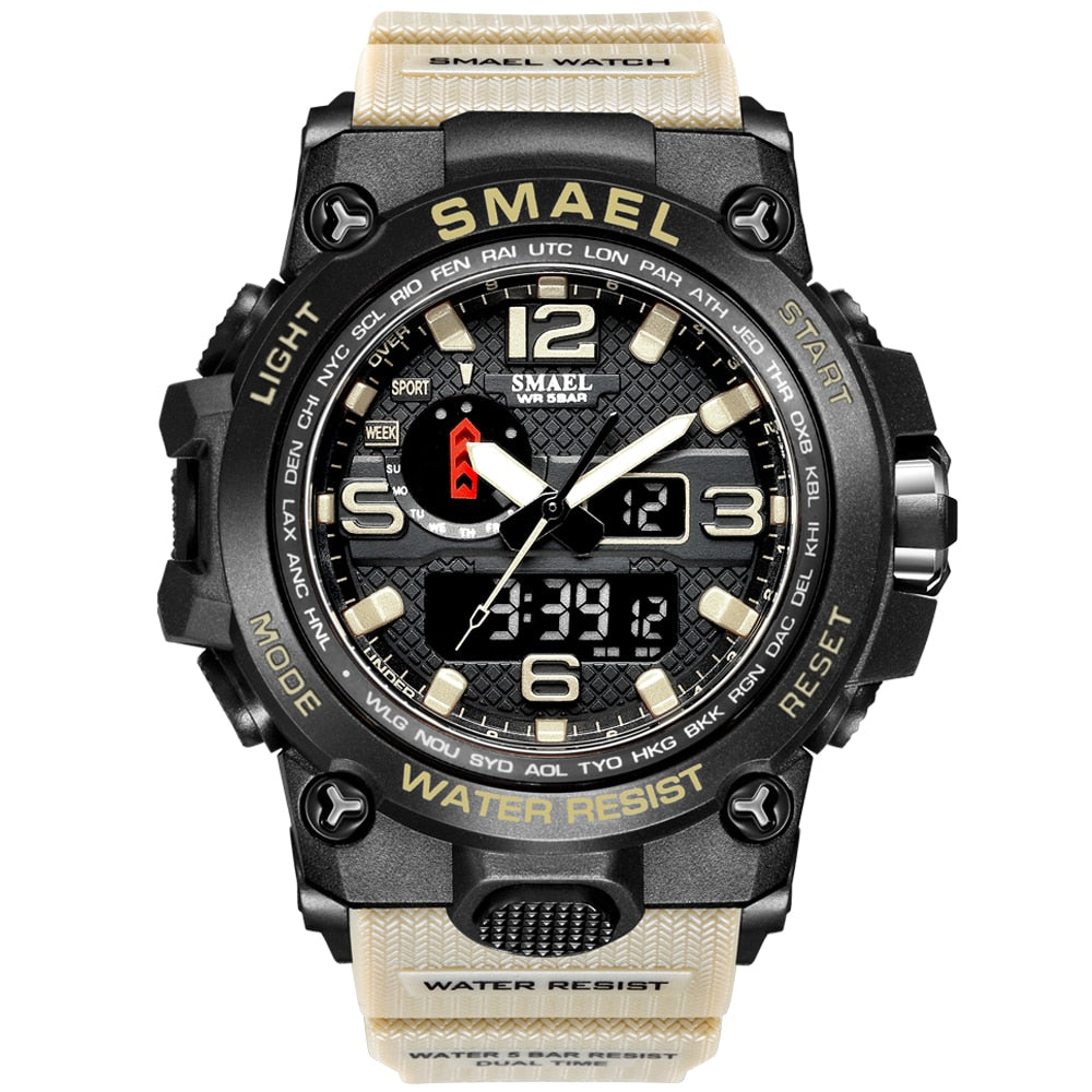 SMAEL Brand Fashion Men Sports Watches Men Analog Quartz Clock